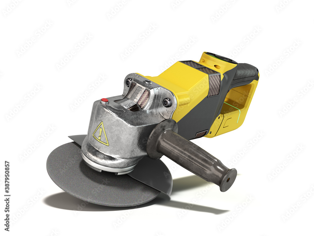 modern portable construction tool disc cutter presentation of the object 3d render on white modern portable construction tool disc cutter presentation of the object 3d render on white