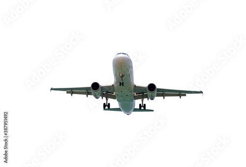 Airplane isolated on white background with clipping path.