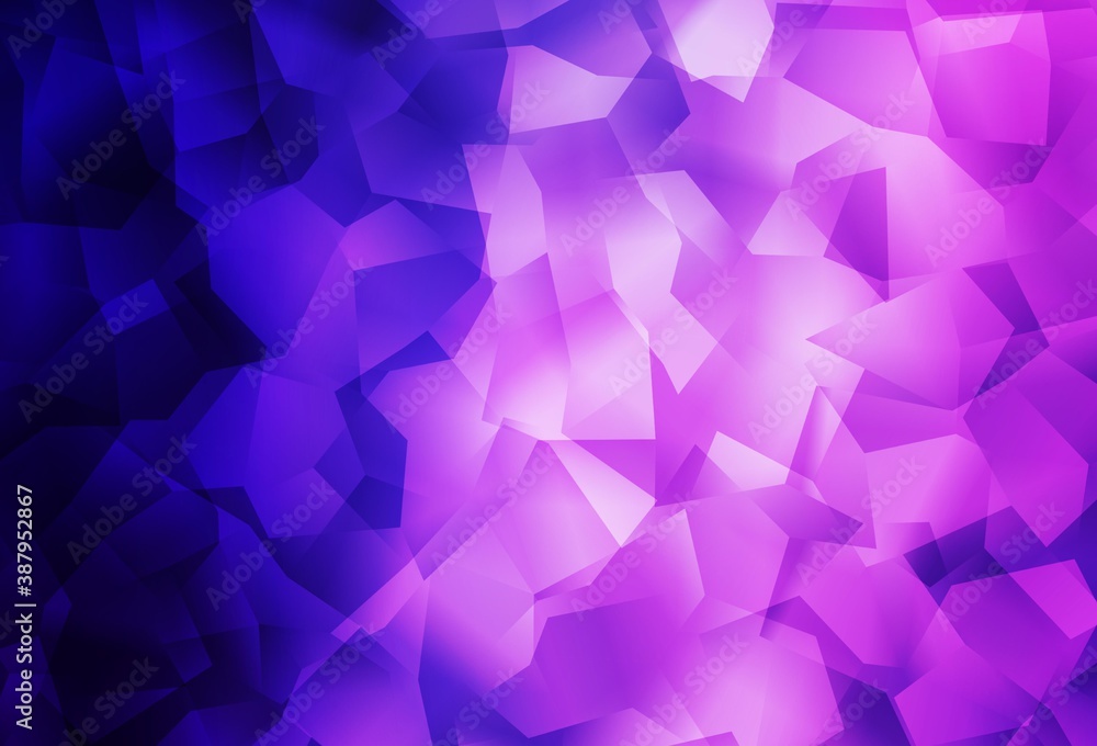 Fototapeta premium Light Purple, Pink vector low poly background.