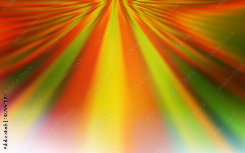 Obraz premium Light Green, Yellow vector blurred template.