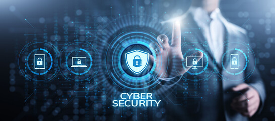 Cyber security data protection information privacy internet technology concept.