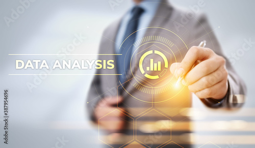 Data analysis business intelligence analytics internet technology concept.