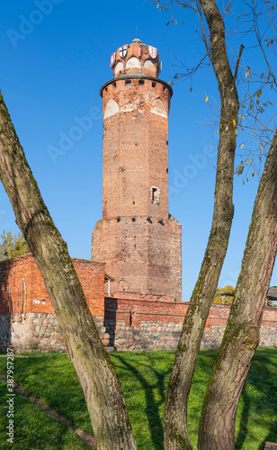 The tower of the Teutonic castle in Brodnica, Poland photo