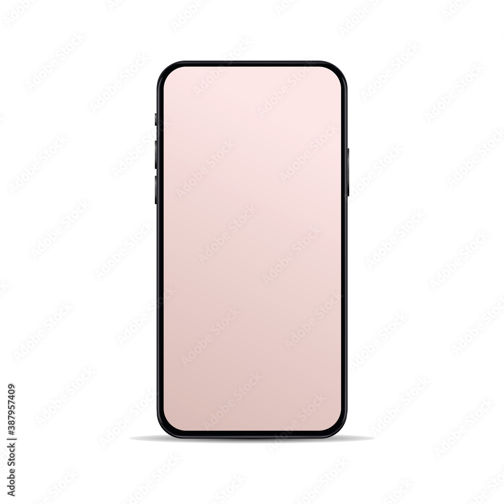 Realistic, modern, smart phone collection with apps on isolated background. Realistic, modern, smart phone collection with apps on isolated background.