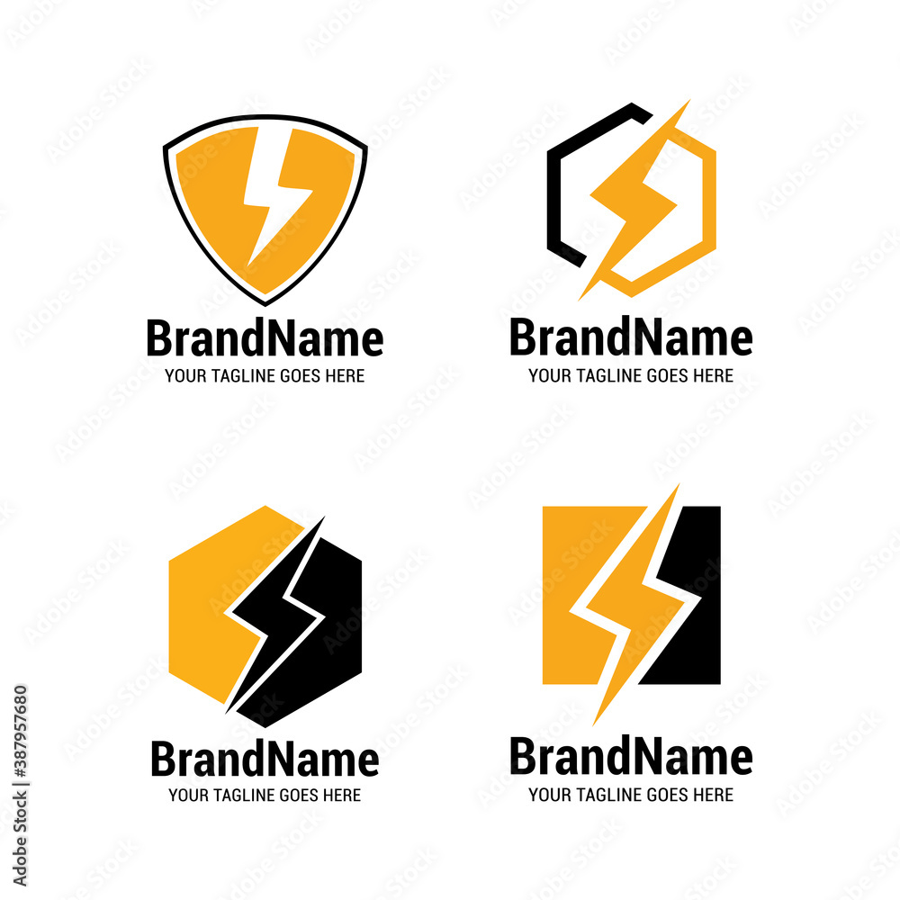 lightning thunder bolt flash logo icon vector template. lightning thunder bolt flash logo icon vector template.