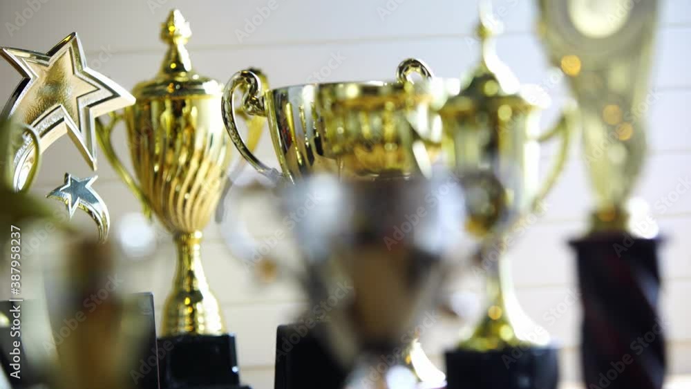 group of golden trophy group of golden trophy