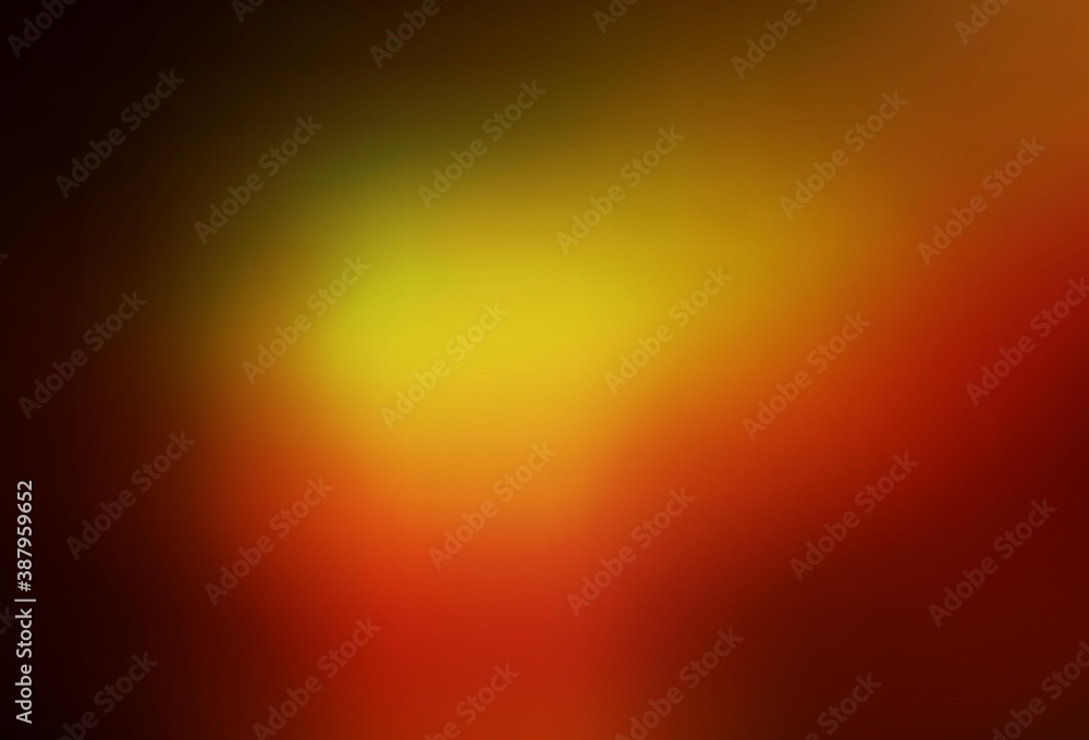 Dark Red vector blurred bright texture.