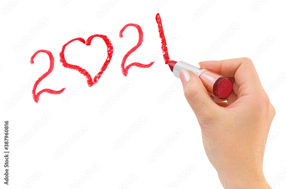 Hand with lipstick drawing 2021 Hand with lipstick drawing 2021