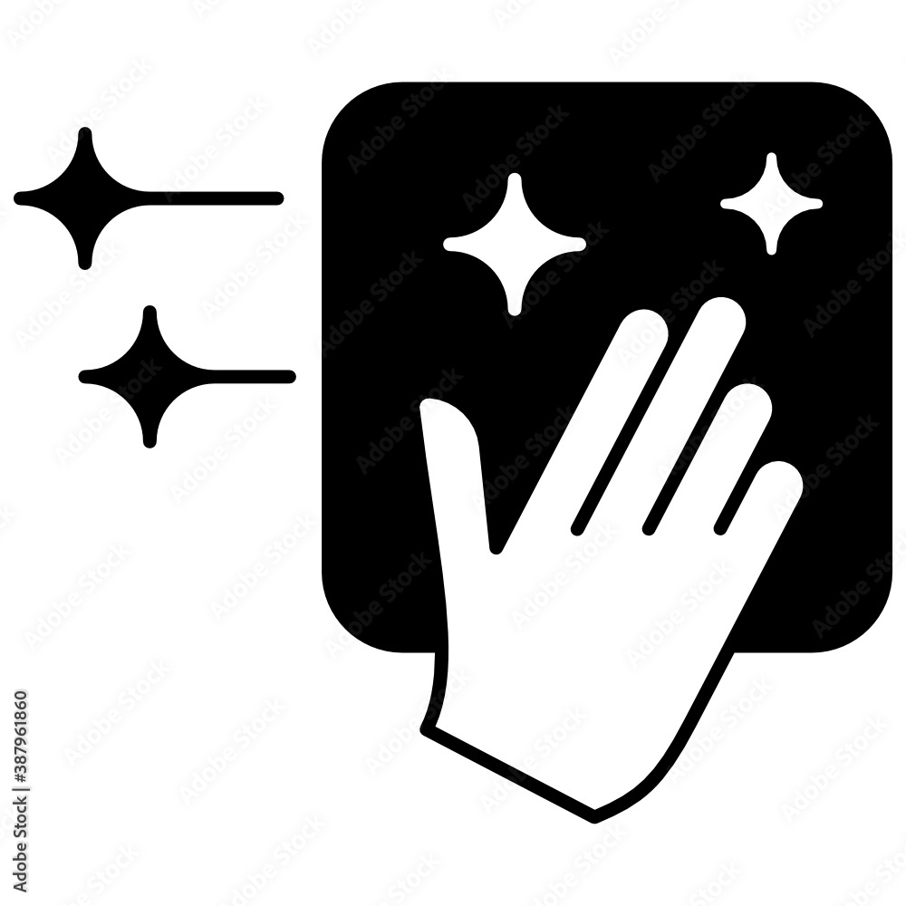 Hand Cleaning A Surface Area Concept Vector Glyph Icon Design, Living Space Sanitizing and Disinfecting Symbol on White background, Maid Service Sign Hand Cleaning A Surface Area Concept Vector Glyph Icon Design, Living Space Sanitizing and Disinfecting Symbol on White background, Maid Service Sign