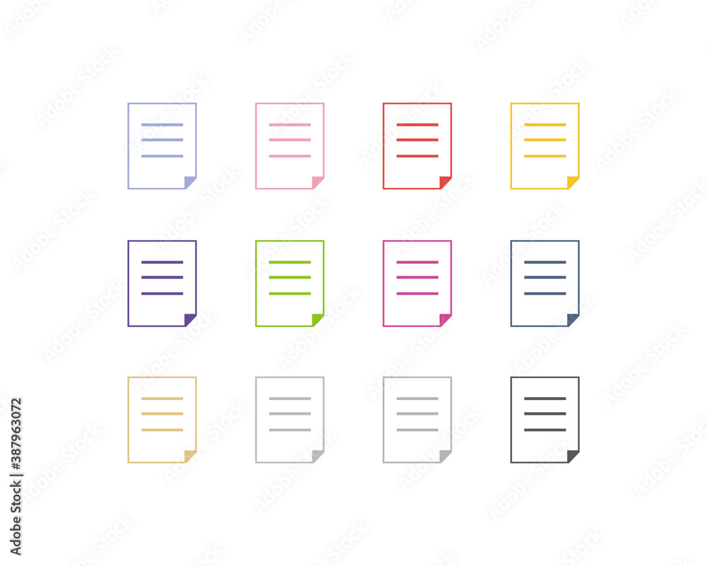 Vector illustration of notebook / icon set of document / business Vector illustration of notebook / icon set of document / business