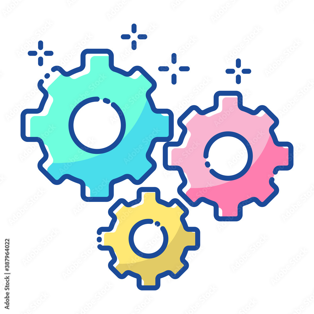 Flat Design Business Icon service repair maintenance gear Flat Design Vector Premium EPS10 Flat Design Business Icon service repair maintenance gear Flat Design Vector Premium EPS10