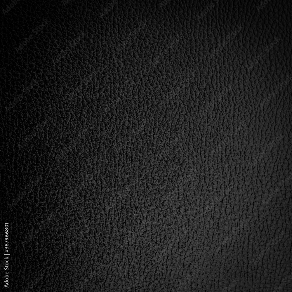 Black leather texture and background