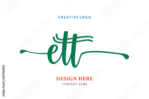 ETT lettering logo is simple, easy to understand and authoritative