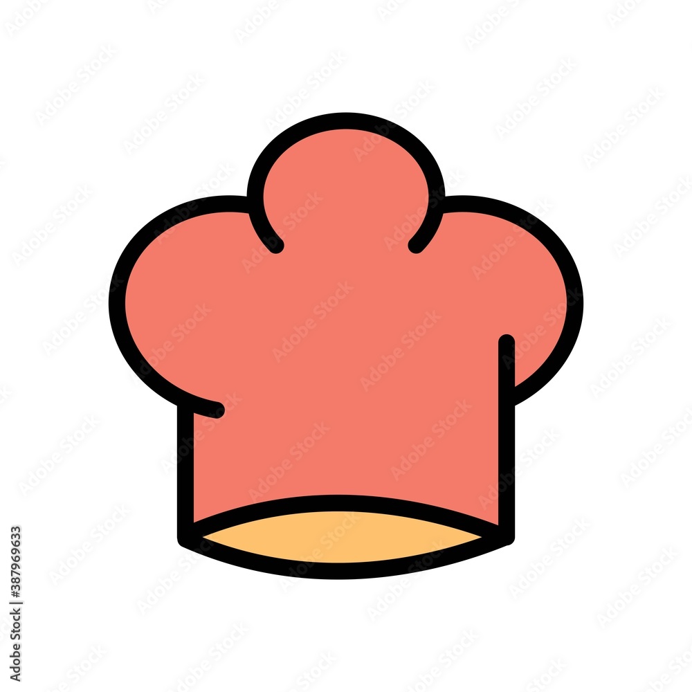 Chef Hat Flat Icon Vector Logo Template Illustration Chef Hat Flat Icon Vector Logo Template Illustration