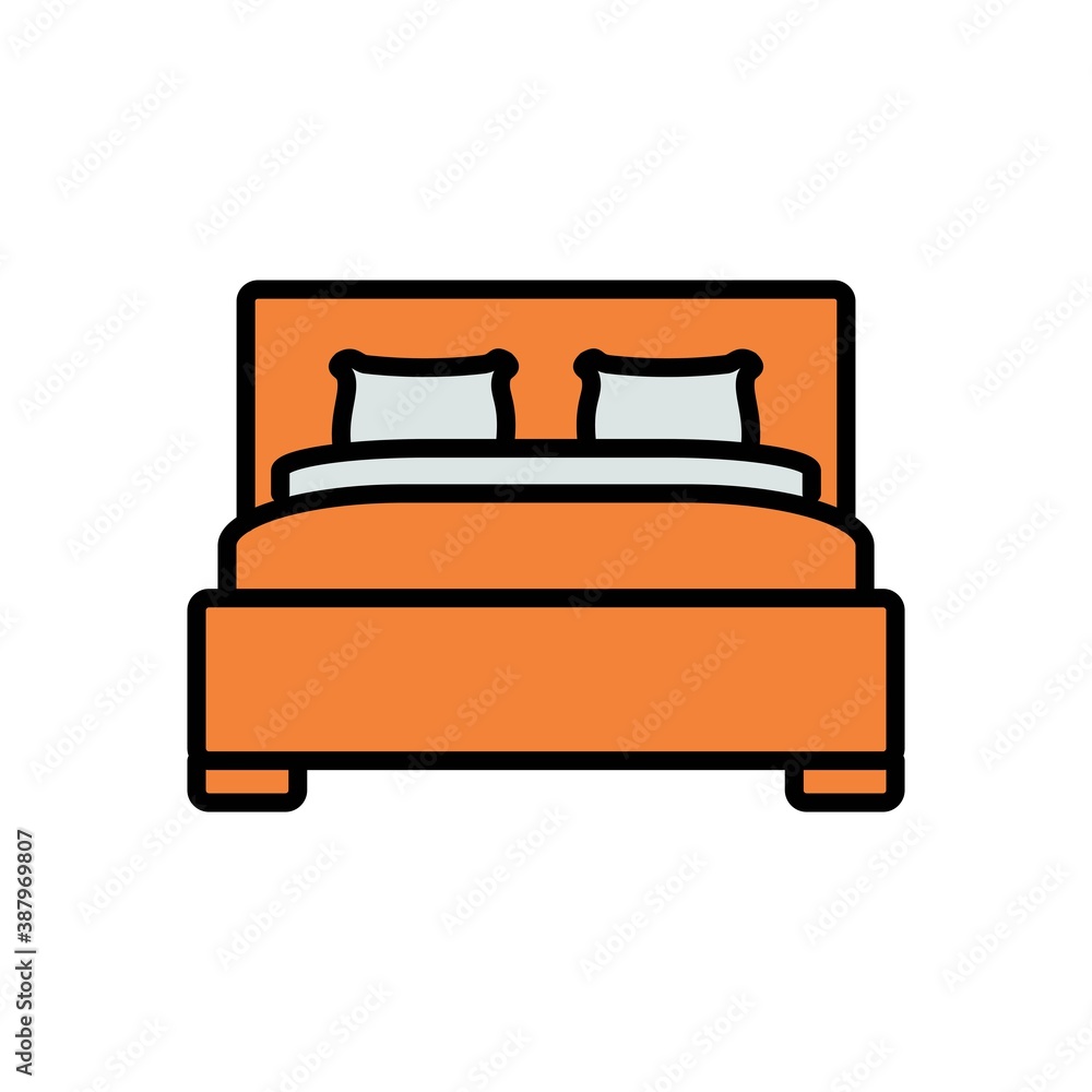 Bed,Hotel Flat Icon Vector Logo Template Illustration Bed,Hotel Flat Icon Vector Logo Template Illustration