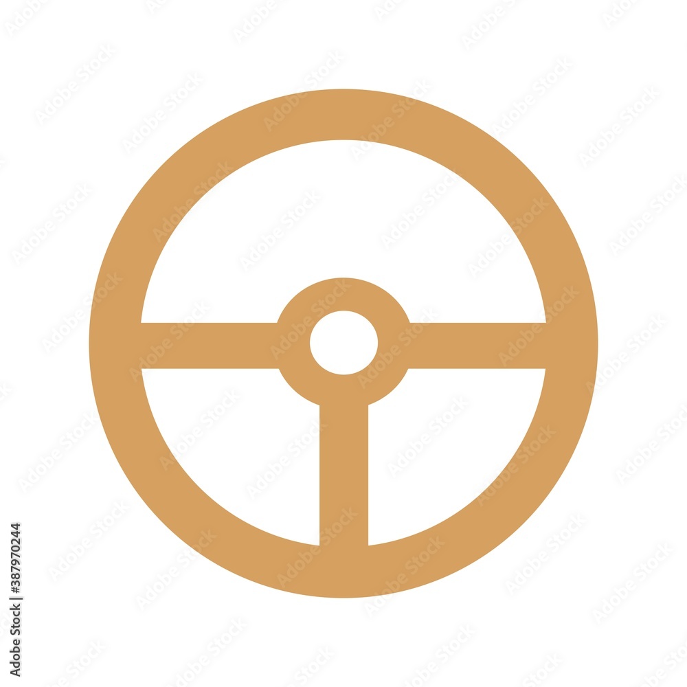 Steering Wheel Flat Icon Vector Logo Template Illustration Steering Wheel Flat Icon Vector Logo Template Illustration