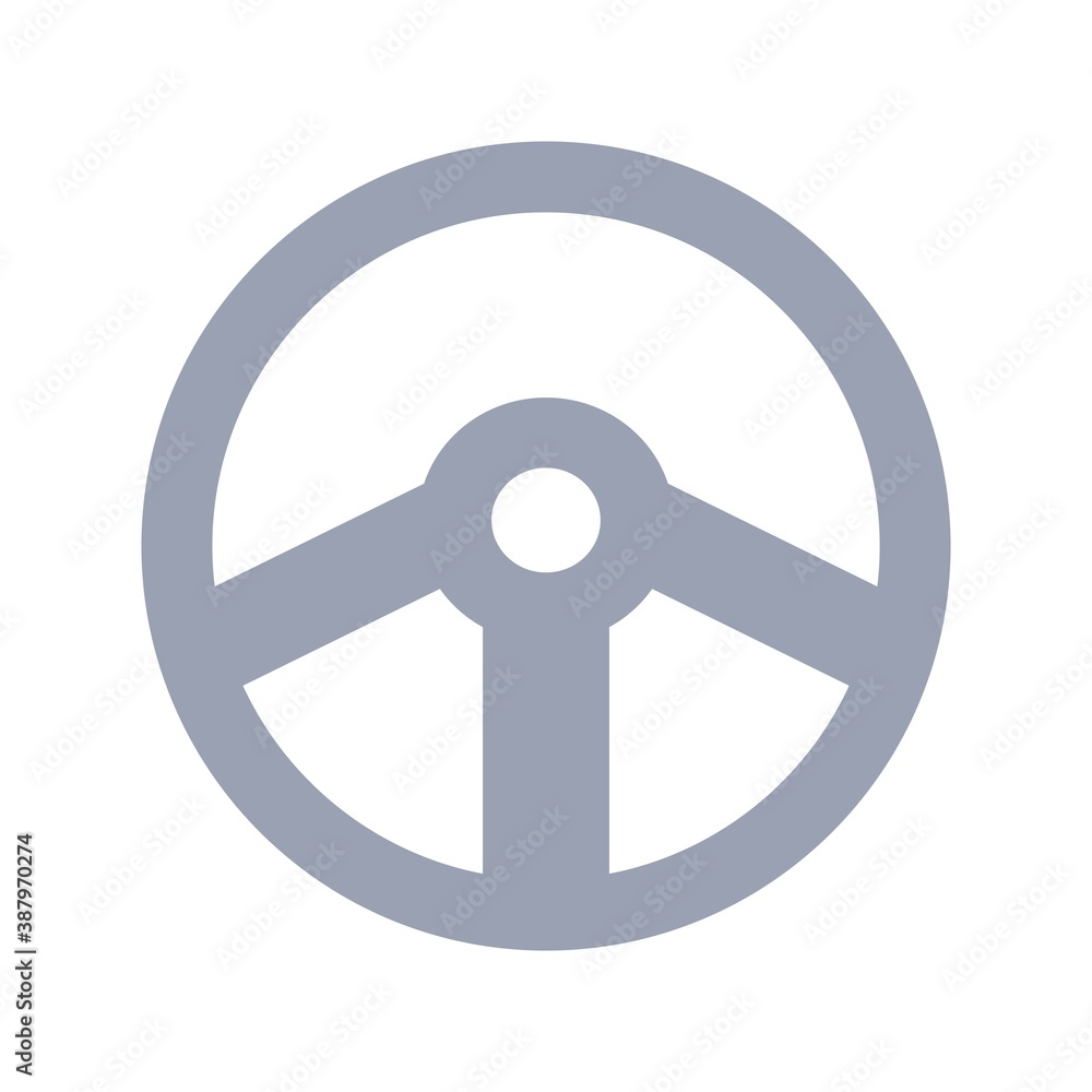 Steering Wheel Flat Icon Vector Logo Template Illustration Steering Wheel Flat Icon Vector Logo Template Illustration