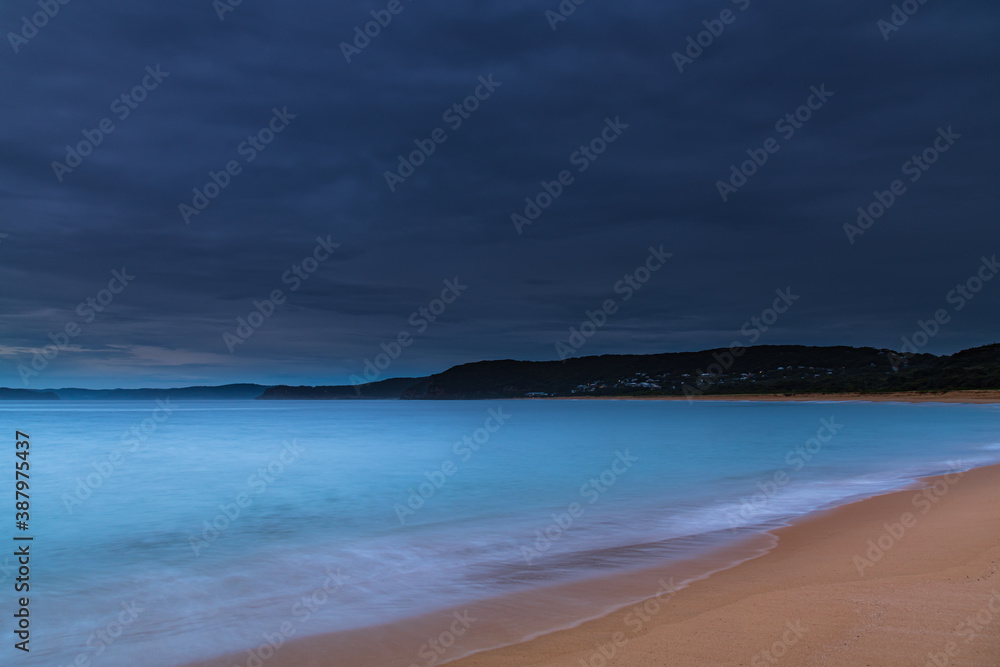 Overcast and threatening rain sunrise seascape Overcast and threatening rain sunrise seascape