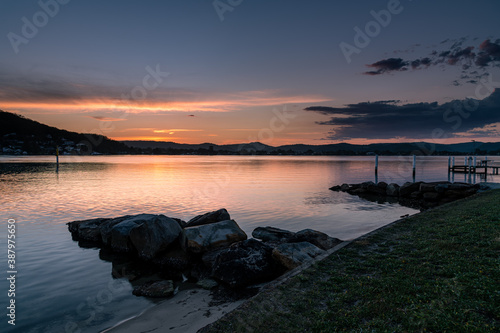 Soft Shades of Sunset over the Bay