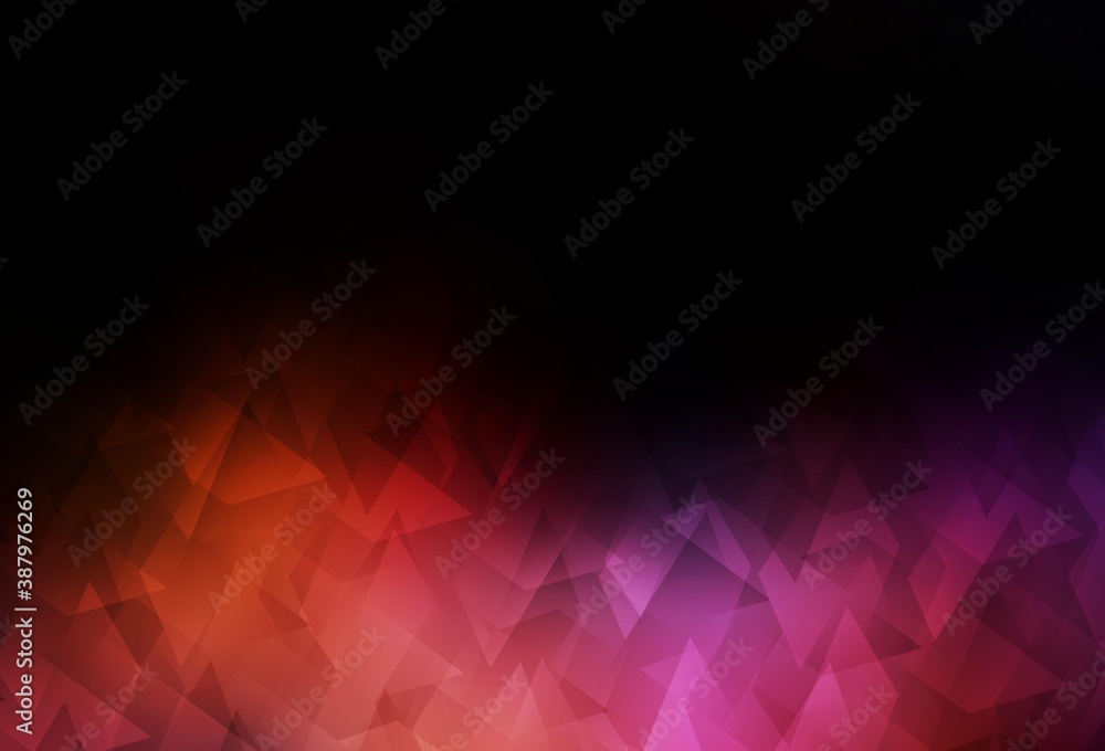 Dark Blue, Red vector background in polygonal style.