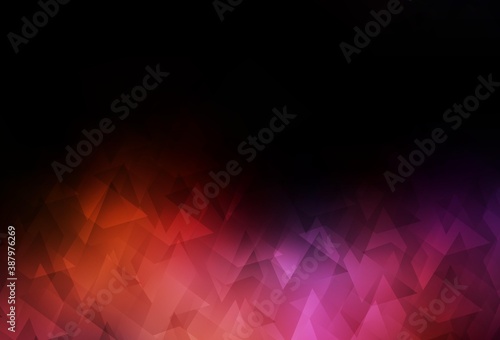 Dark Blue, Red vector background in polygonal style.