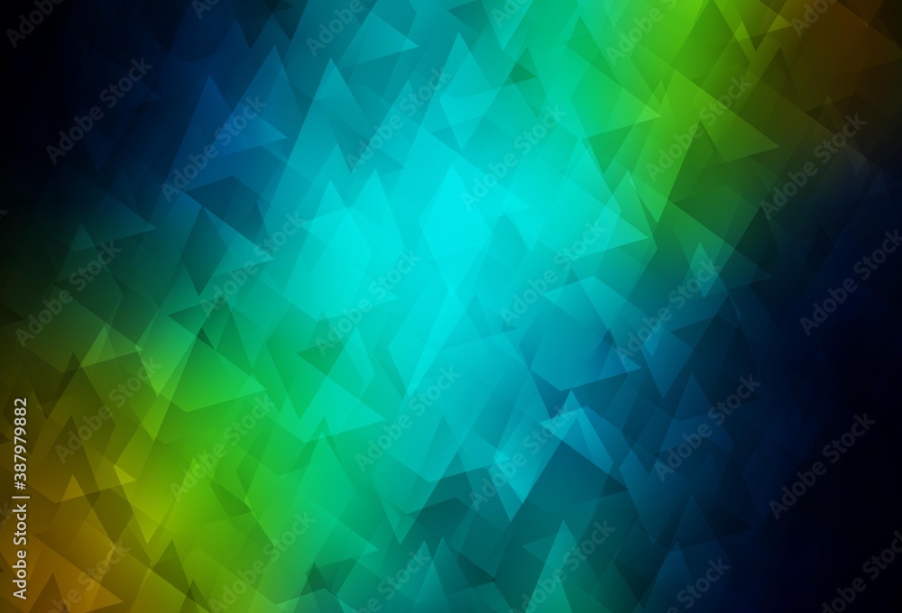 Fototapeta premium Dark Blue, Yellow vector pattern in square style.