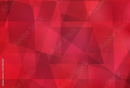 Light Red vector abstract polygonal background.