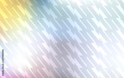 Light Multicolor vector background with straight lines.