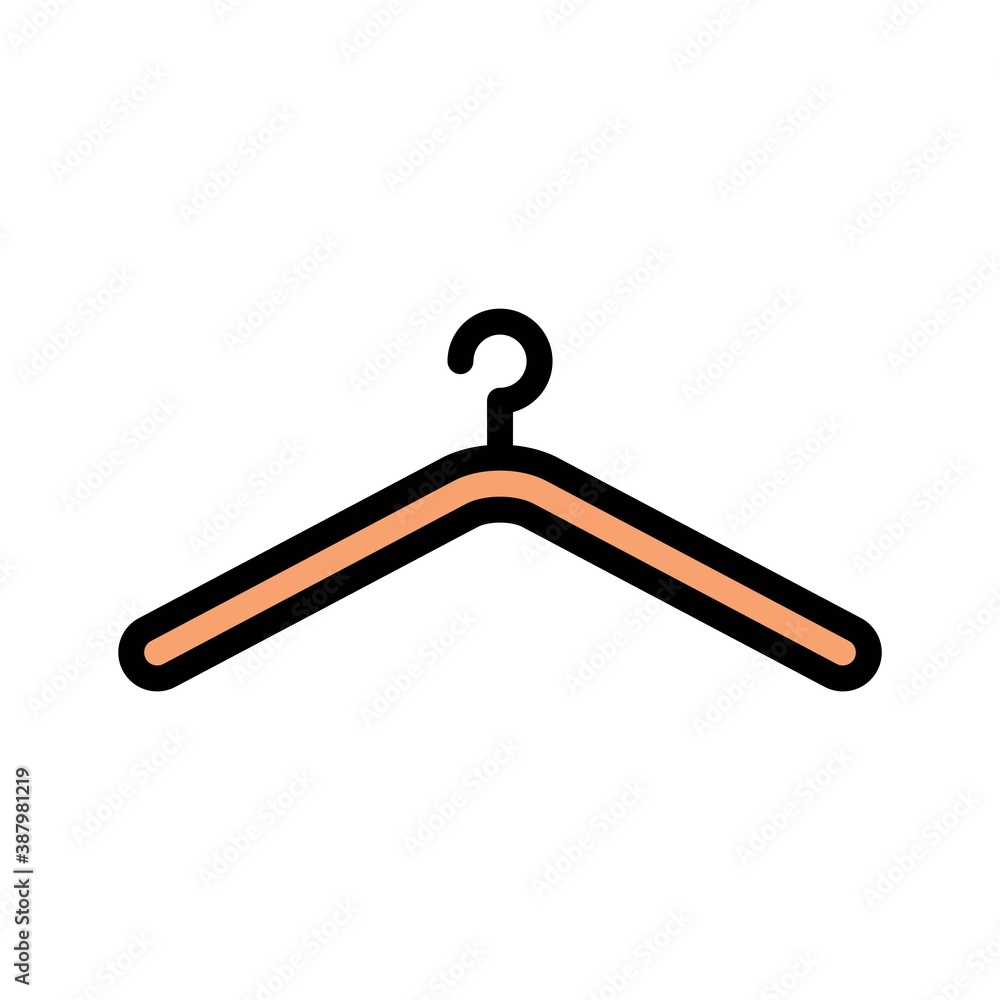 Hanger Flat Icon Vector Logo Template Illustration Hanger Flat Icon Vector Logo Template Illustration