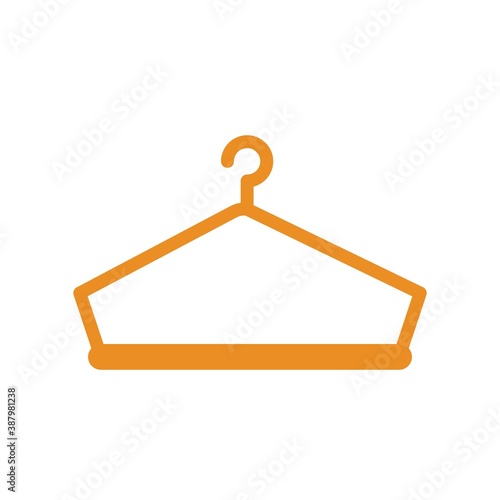 Hanger Flat Icon Vector Logo Template Illustration