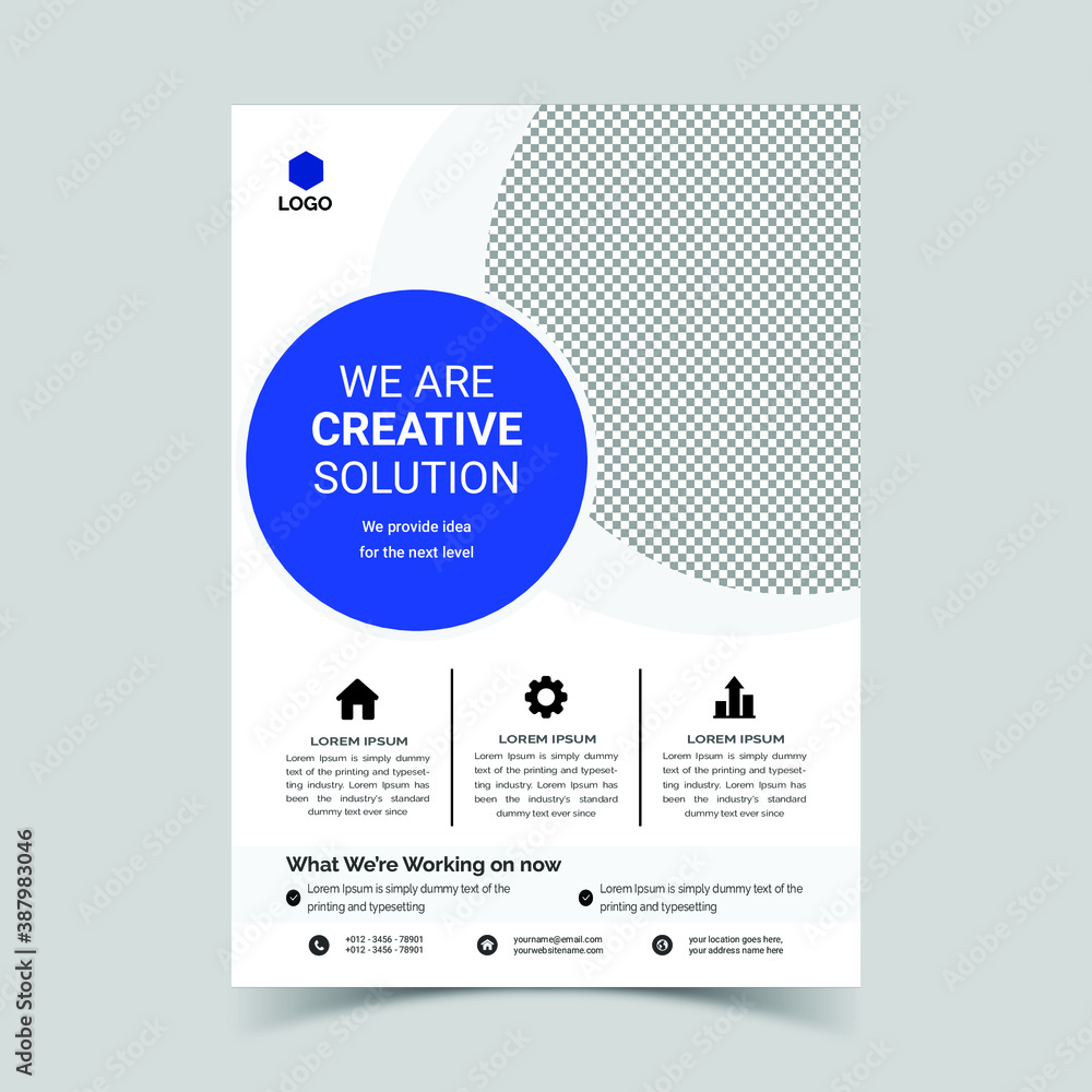 Corporate business flyer template Corporate business flyer template