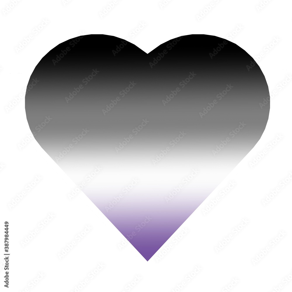 Asexual Flag. Symbol or emblem of asexual people, man and woman Asexual Flag. Symbol or emblem of asexual people, man and woman