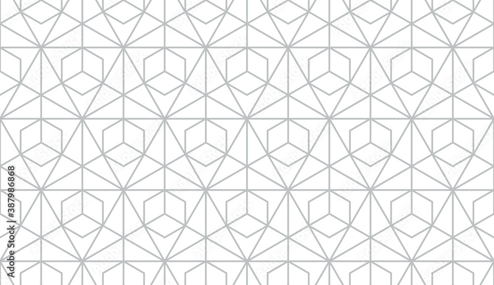 The geometric pattern with lines. Seamless vector background. White and gray texture. Graphic modern pattern. Simple lattice graphic design.