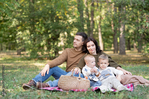 Family with two children