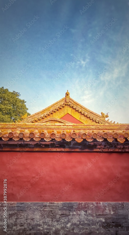 roof of the forbidden city in autumn roof of the forbidden city in autumn