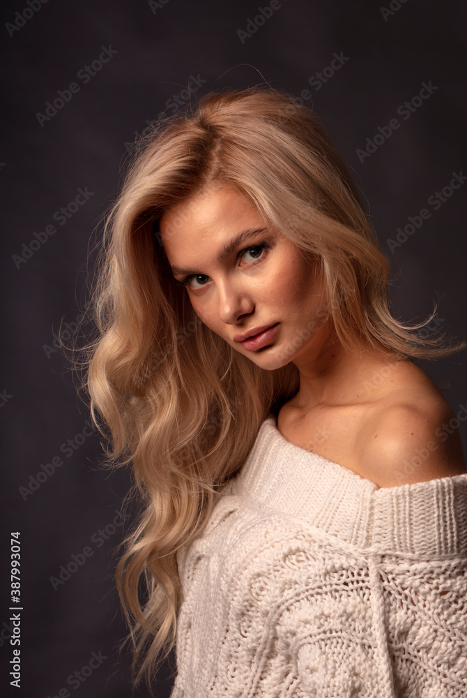 studio portrait of a young woman studio portrait of a young woman