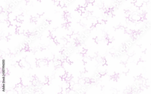 Light Purple  Pink vector backdrop with artificial intelligence data.