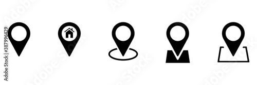 Free Download Set of Map/Location/Navigation/Pin Icon. Vector Design Illustration. - GFXLoad
