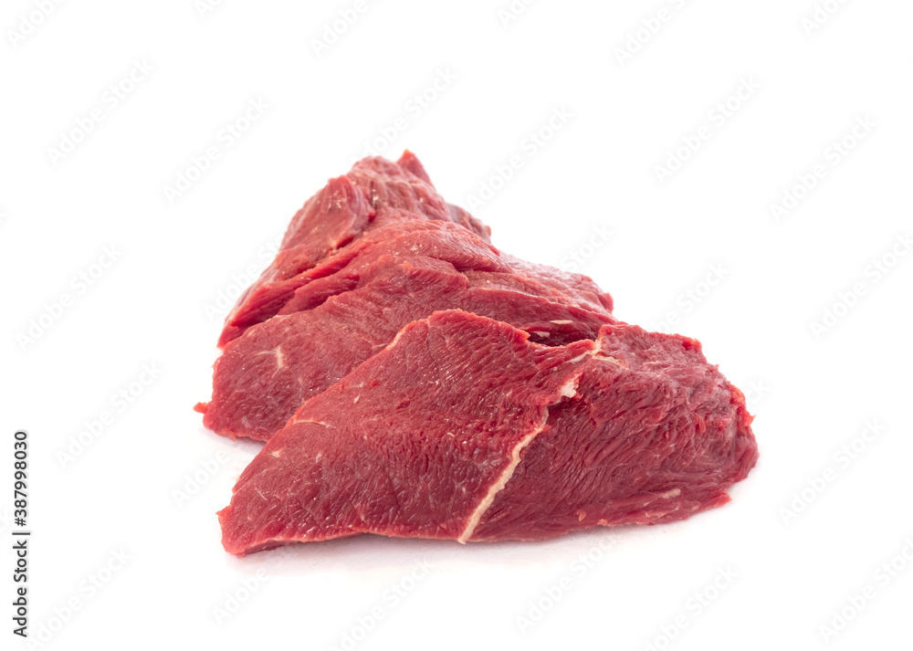 Fresh raw beef steak isolated on white background. Close up raw meat beef. Fresh raw beef steak isolated on white background. Close up raw meat beef.