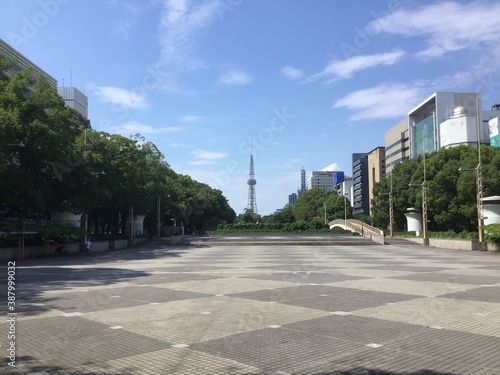 Scenery of Hisaya Odori Park in Sakae area, Nagoya city