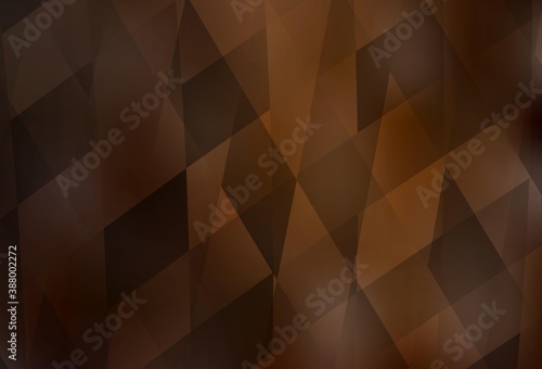 Dark Brown vector template with rhombus.
