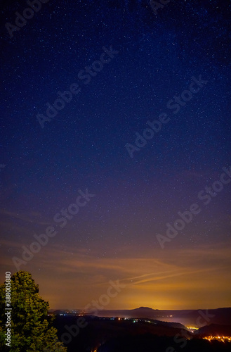 Milky Way fotografed in Saxon Switzerland