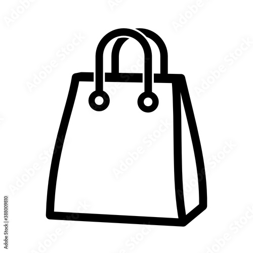 torba papierowa na zakupy ikona