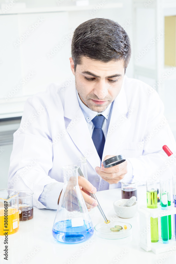 Scientists or doctor are trying to find a vaccine against germs Scientists or doctor are trying to find a vaccine against germs