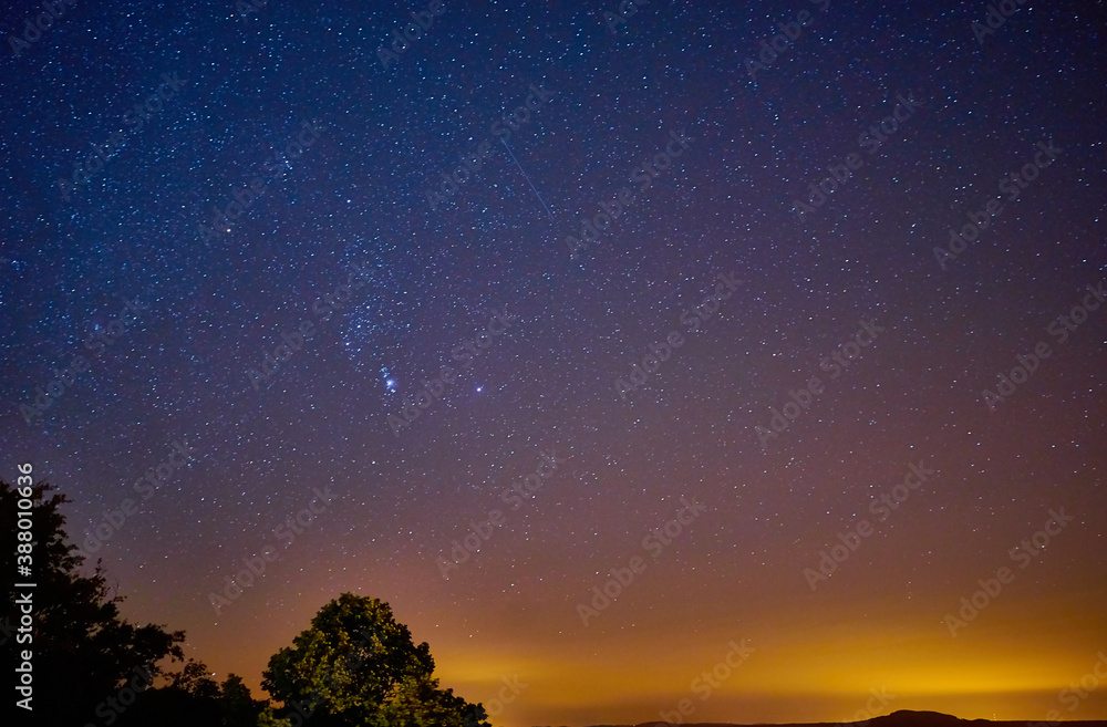 Milky Way fotografed in Saxon Switzerland