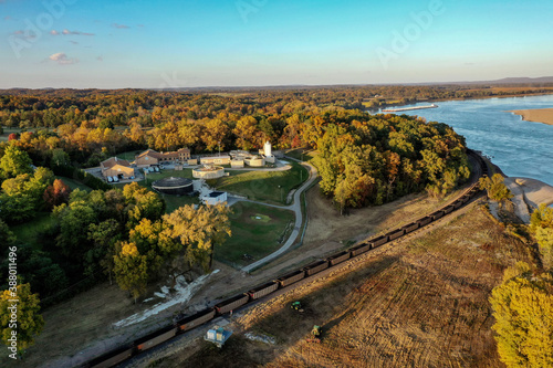 Mississippi River at Cape Girardeau Missouri. Fall 2020.