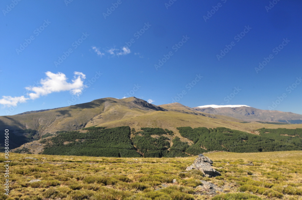 Ascending the highest peak of Almeria's Sierra Nevada, El Chullo (2611 m)