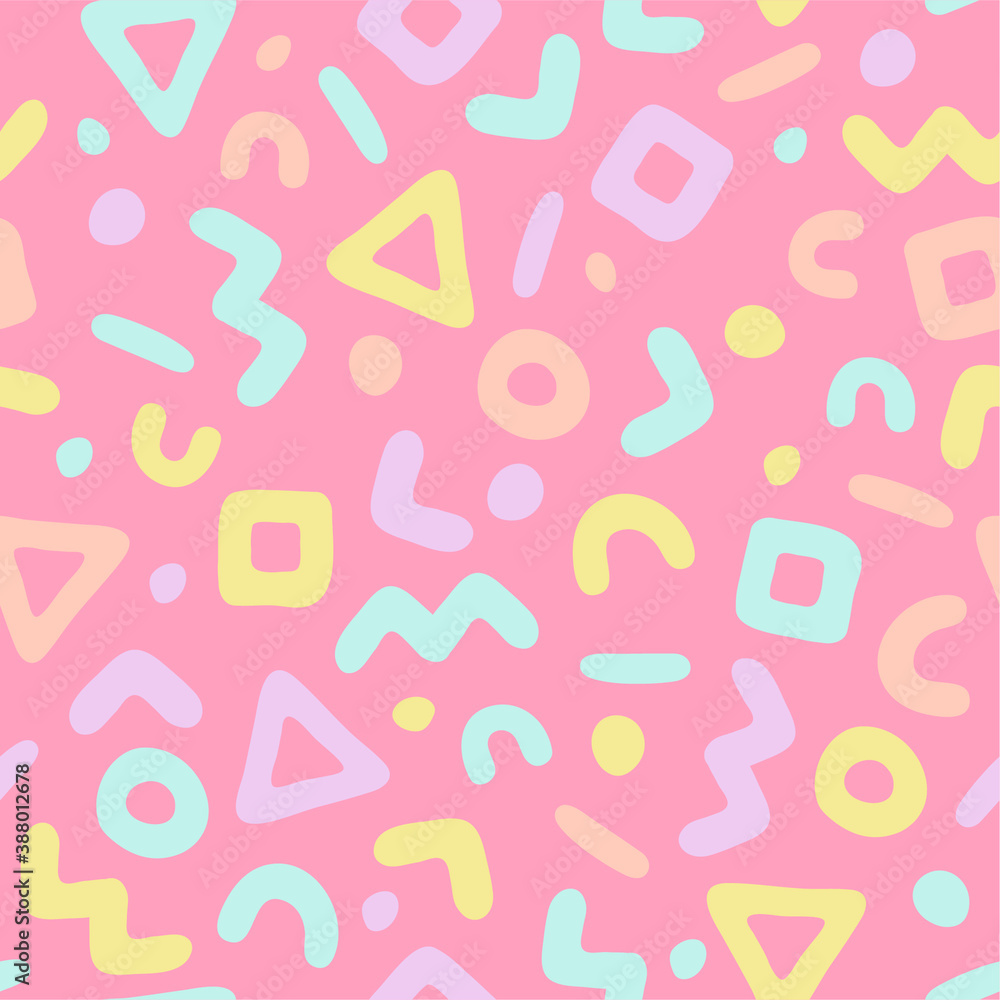 Memphis geometric abstract background.
Memphis geometric abstract background.