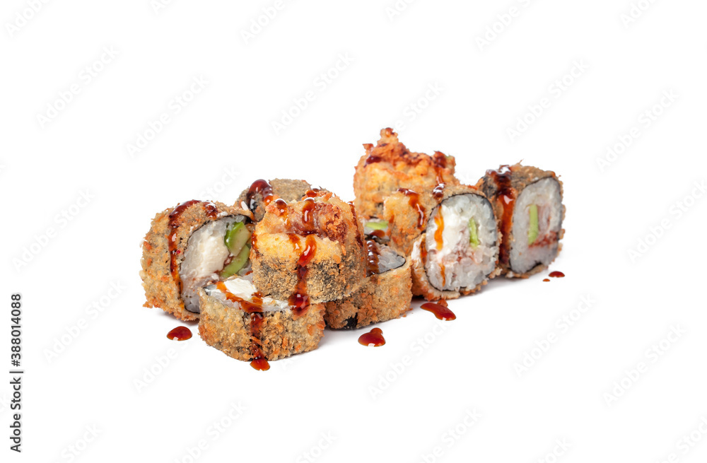 Japaneese food sushi roll isolated on white background Japaneese food sushi roll isolated on white background
