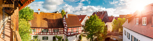 Stadtansicht von der Altstdt Nördlingen in Bayern